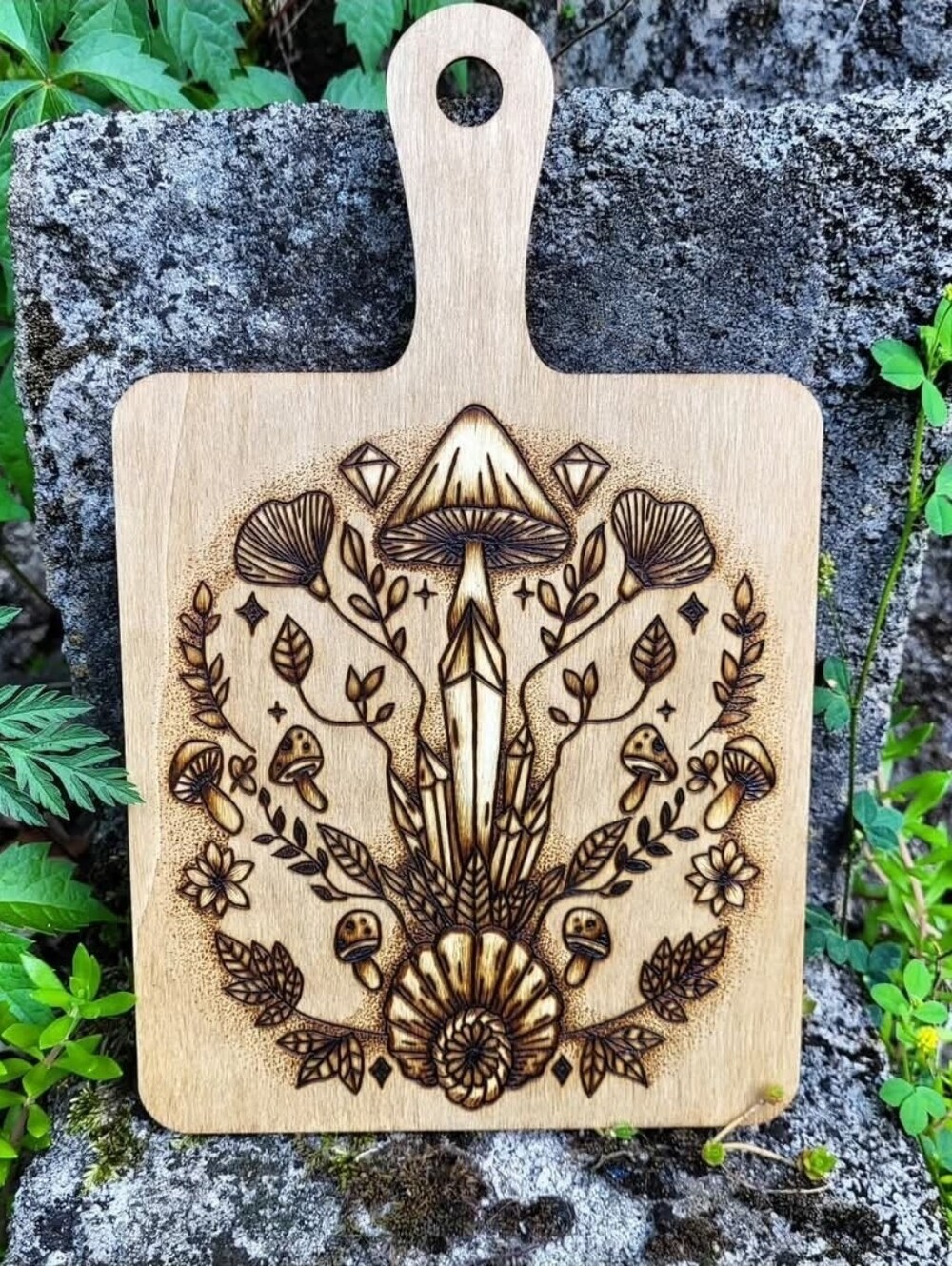 Hand Wood Burned "Elegy for the Wild"  Decorative Cutting Board